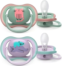 CHUPETA ULTRA AIR DUPLA DECO MENINA 6-18M AVENT
