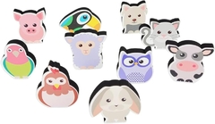 PASSA FIGURAS ANIMAIS DA FAZENDINHA - BABEBI - AD baby | Roupas e Acessórios nacionais e importados