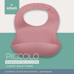 BABADOR SILICONE ROSA INFANTI - comprar online