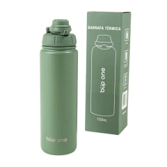 Imagem do GARRAFA TERMICA 700ML EASY OPEN VERDE SALVIA - BUP ONE