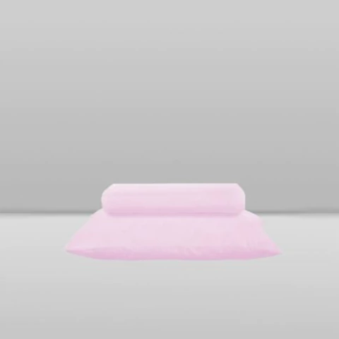 JOGO DE LENCOL P/ BERCO 2PCS MARSHMALLOW ROSA - LAÇO BEBE