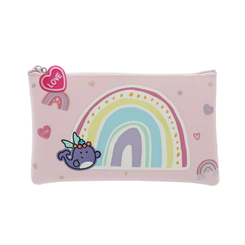 ESTOJO MULTIÚSO EM SILICONE ARCO ÍRIS MARCUS & MARCUS