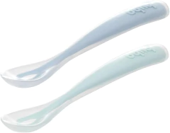 KIT 2 COLHERES EM SILICONE FASES 1 E 2 AZUL - BUBA - comprar online