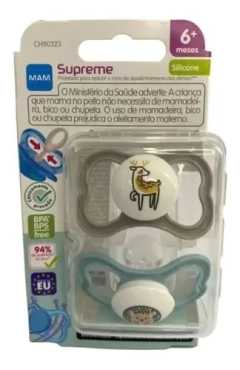CHUPETA SUPREME 6+ MESES EMBALAGEM DUPLA MAM - AD baby | Roupas e Acessórios nacionais e importados