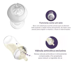 KIT 03 MAMADEIRA PETALA 3.0 125/260/360ML TRANSPARENT AVENT na internet