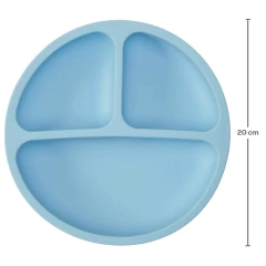 PRATO EM SILICONE COM VENTOSA AZUL BUBA na internet