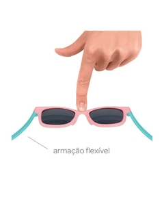 OCULOS DE SOL ROSA/VERDE 03/36 MESES BUBA - comprar online