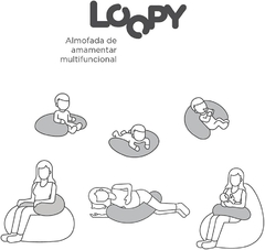 Almofada de Amamentação Multifuncional Loopy Fom - AD baby | Roupas e Acessórios nacionais e importados