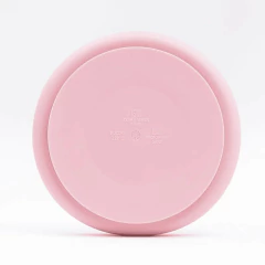 PRATO REFEICAO SILICONE INFANTIL COM DIVISORIAS E VENTOSA ROSA - PETIT PIA - loja online