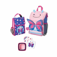 KIT ESCOLAR MOCHILA + LANCHEIRA + 3 POTES BORBOLETA SKIP HOP - comprar online