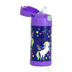 GARRAFA TERMICA FUNTAINER F401 UNICORNIO ALADO 355ML THERMOS na internet
