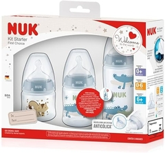 KIT MAMADEIRA STARTER NUK - JACARÉ AZUL