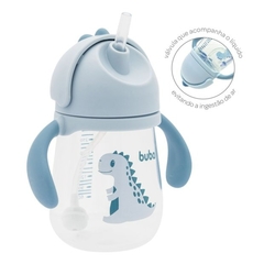 COPO COM DISPOSITIVO CANUDO DINO AZUL BUBA - comprar online