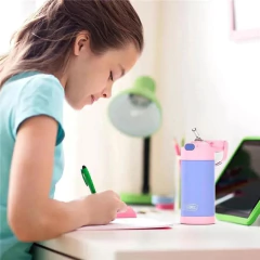 GARRAFA TERMICA FUNTAINER AZUL ROSA 355ML THERMOS na internet