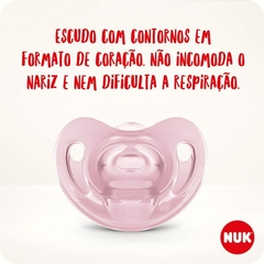 CHUPETA SENSITIVE SOFT 100% SILICONE GIRL S1 NUK - comprar online