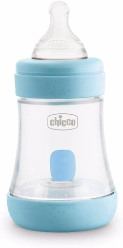 MAMADEIRA PERFECT5 150ML FL INICIAL AZUL CHICCO
