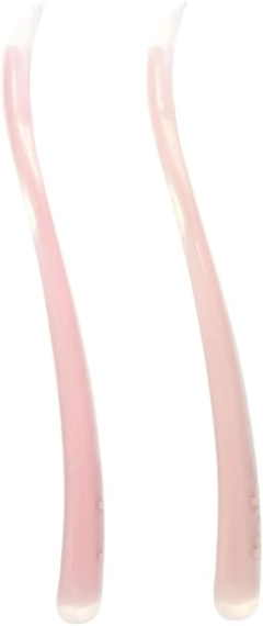 KIT 2 COLHERES EM SILICONE FASES 1 E 2 ROSA - BUBA - AD baby | Roupas e Acessórios nacionais e importados