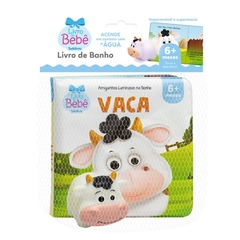 LIVRO DE BANHO AMIGUINHOS LUMINOSOS VACA TODO LIVRO