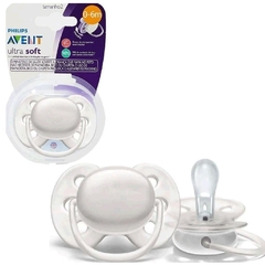 CHUPETA ULTRA SOFT UNITARIA BRANCA AVENT PHILIPS 0-6M