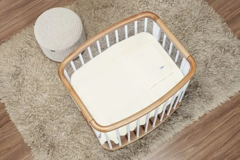 JOGO LENCOL MINI BERCO BASIC 03 PCS PALHA BATISTELA