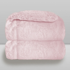 COB INF 0,90X1,10 LACO FERRETE ROSA BEBE LAÇO BEBE