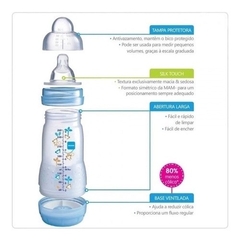KIT MAMADEIRA EASY START ANTICOLICA 130ML E 260ML BICO 0 MAM na internet