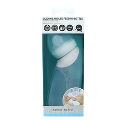 MAMADEIRA ANGULADA EM SILICONE 240ML VERDE MARCUS & MARCUS - comprar online