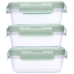 KIT 3 POTINHOS HERMETICOS VERDE BUBA