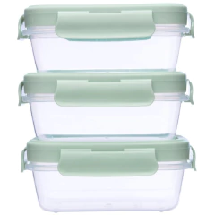 KIT 3 POTINHOS HERMETICOS VERDE BUBA