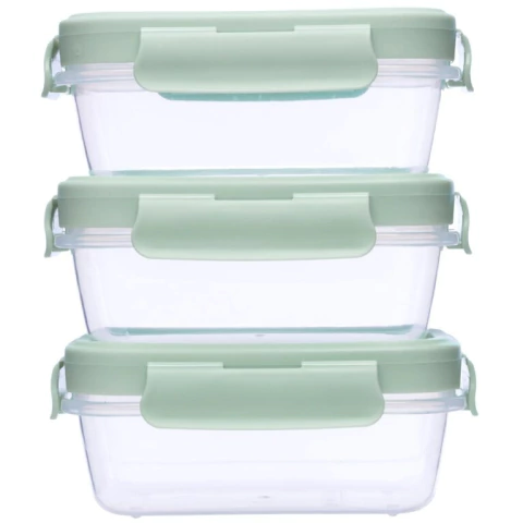 KIT 3 POTINHOS HERMETICOS VERDE BUBA