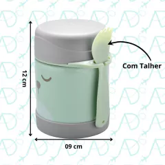 POTE TERMICO COM TAMPA E TALHER GUMY 320 ML BUBA na internet