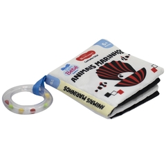 LIVRO DE PANO CONTRASTE COM CHOCALHO ANIMAIS MARINHOS TODO LIVRO - comprar online
