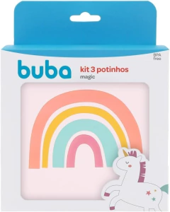 KIT 3 POTINHOS MAGIC UNICORNIO - BUBA