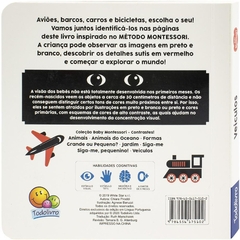 LIVRO CAPA DURA MONTESSORI DE CONTRASTE VEICULOS TODOLIVRO - comprar online