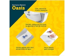 BANHEIRA RETRATIL OASIS SF1 WHITE & GREY - comprar online