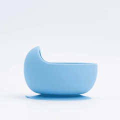 TIGELA BOWL INFANTIL DE SILICONE COM VENTOSA AZUL - PETIT PIA na internet
