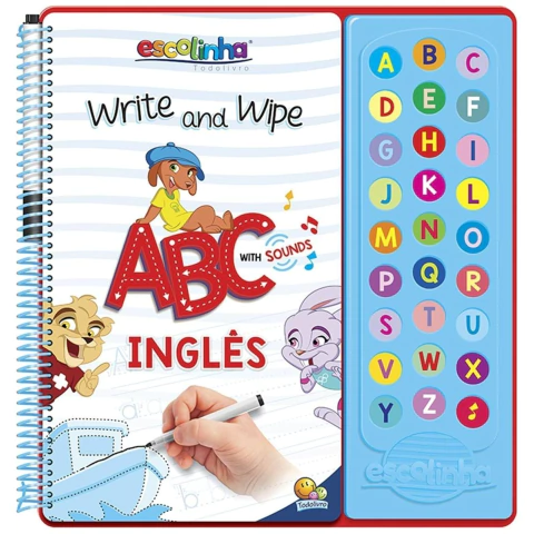 LIVRO ESCREVA APAGUE ABC C/SONS INGLES TODOLIVRO