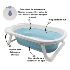 BANHEIRA DOBRAVEL AZUL BUBA - loja online