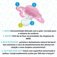 CHUPETA SUPREME 0-6 MESES EMBALAGEM DUPLA MAM
