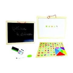 QUADRO BRANCO/PRETO C/ ACESSORIOS 44X33 TOY MIX - comprar online