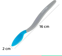 COLHER SILICONE ERGO TERMO COLOR AZUL CLINGO - AD baby | Roupas e Acessórios nacionais e importados