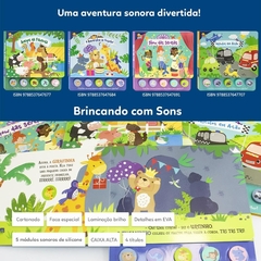 LIVRO BRINCANDO COM SONS VEICULOS EM ACAO na internet