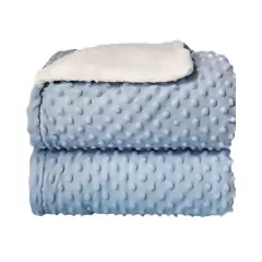 Cobertor Baby 0,90X1,10 cm Plush C/ Sherpam Dots Laço Bebê - loja online