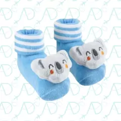 Meias Antiderrapantes com Chocalho C/02 06-12 Meses Buba - loja online