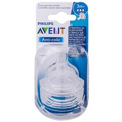 BICO DE MAMADEIRA ANTI-COLIC CLASSICA N.03 C/2 AVENT - comprar online