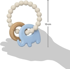 MORDEDOR EM SILICONE E BAMBU ELEFANTE AZUL BUBA - AD baby | Roupas e Acessórios nacionais e importados