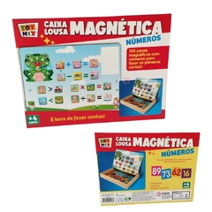 QUEBRA-CABECA MAGNETICO E LOUSA CAIXA MDF NUMEROS TOY MIX - AD baby | Roupas e Acessórios nacionais e importados