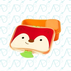 KIT ESCOLAR MOCHILA GRANDE + POTE LANCHE RAPOSA ZOO SKIP HOP - AD baby | Roupas e Acessórios nacionais e importados