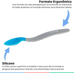 COLHER SILICONE ERGO TERMO COLOR AZUL CLINGO - comprar online