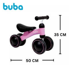 BICICLETA DE EQUILIBRIO 4 RODAS ROSA BUBA na internet